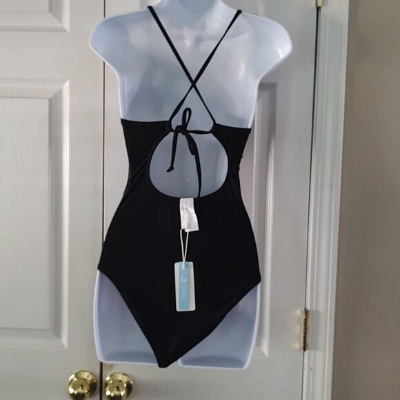 Women's One Piece Swimsuit Halter Tummy Control Multiway Swimwear Bathing Suit - Picture 5 of 9